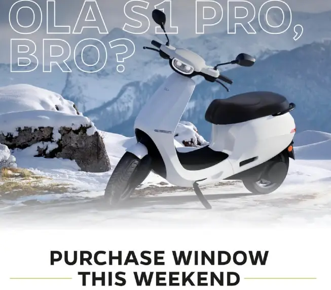 Ola S1 Pro purchase window opens tomorrow
