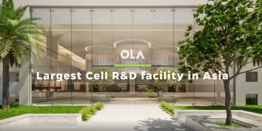 Ola Electric to start its Battery Innovation Center in Bangalore next month