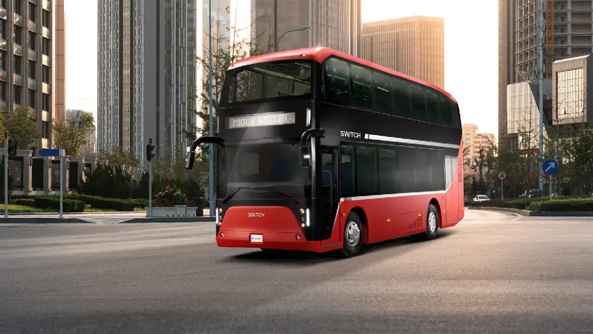 Ashok Leyland's subsidiary Switch Mobility launches electric double decker bus Switch EiV 22 in India