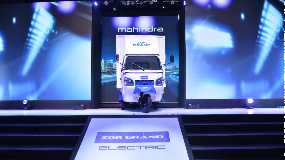 Mahindra launches Zor Grand, a cargo electric three-wheeler.