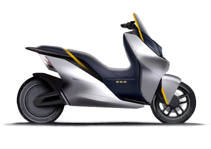 Triton EV unveils the design of Hydrogen Fuel scooters.