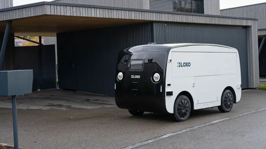 Swiss startup LOXO unveils an autonomous vehicle for last-mile delivery.