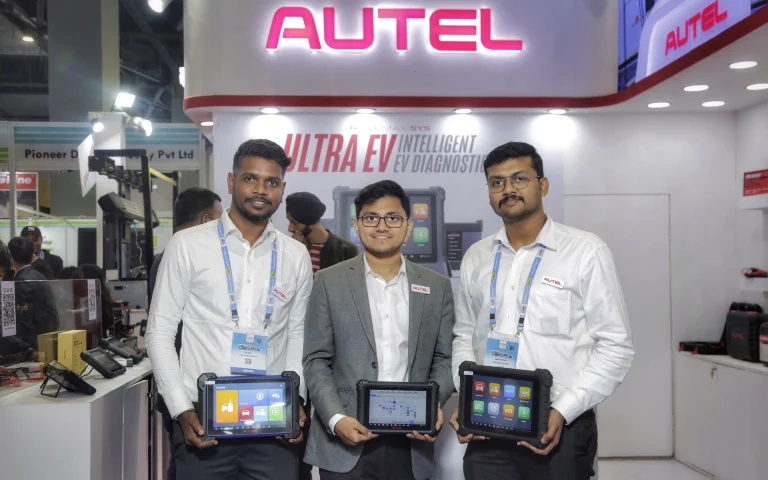 Autel unveils its latest automotive diagnostics and EV charging technology at Auto Expo 2023.