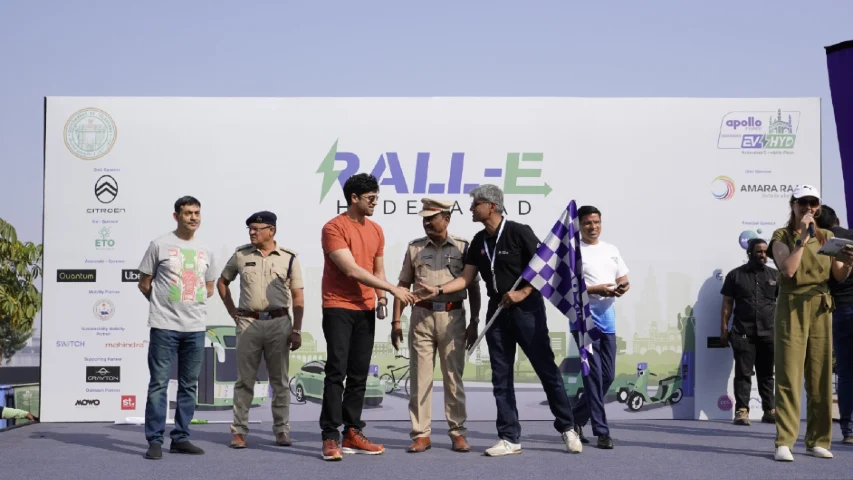 Hyderabad E-Mobility Week kicks off with "Rall-E", India's largest Electric Vehicle rally.