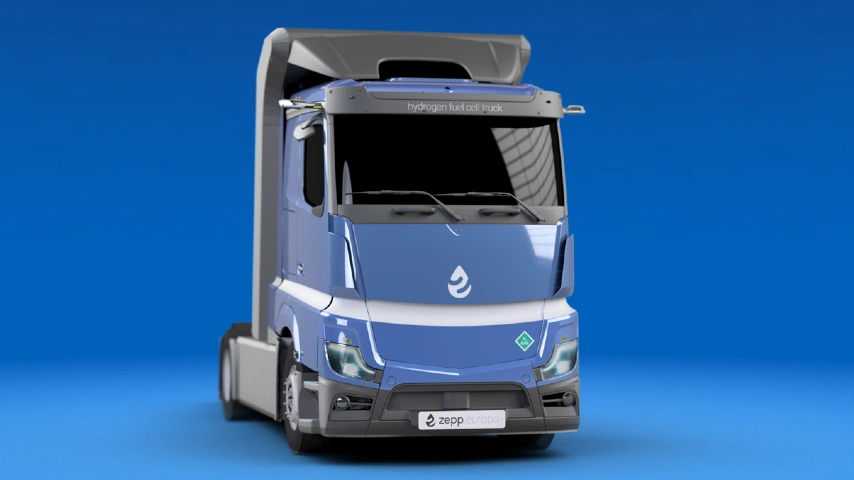 Zepp.solutions unveils specs of new hydrogen-powered truck Europa before its launch.
