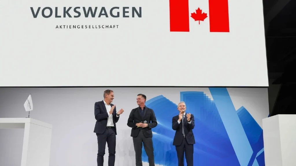 Volkswagen Group to establish its first overseas gigafactory for cell manufacturing in Canada.