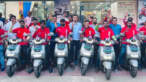 TVS Motor Company announces association with Zomato to accelerate last mile green deliveries.